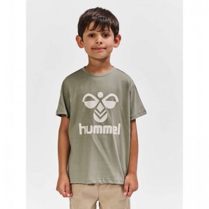 Hummel Tres S/S Dječje Majice Sive | 800142-519
