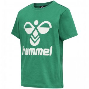 Hummel Tres S/S Dječje Majice Zelene | 231894-585
