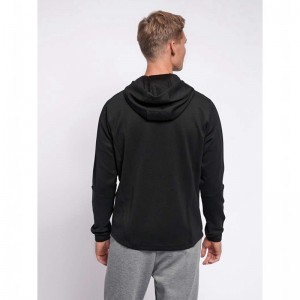 Hummel Tropper Zip Muške Majica s Kapuljačom Crne | 515382-621