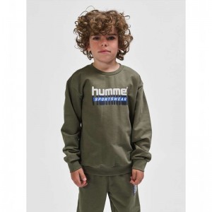 Hummel Tukas Dječje Dukserice Maslinasto Zelene | 740756-156