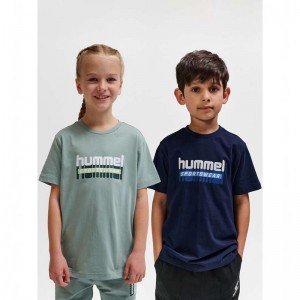 Hummel Tukas S/S 2-pack Dječje Hlače Zelene | 422648-991