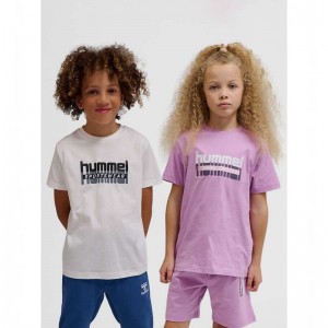 Hummel Tukas S/S 2-pack Dječje Majice Roze | 297584-191