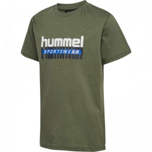 Hummel Tukas S/S Dječje Hlače Maslinasto Zelene | 489330-574