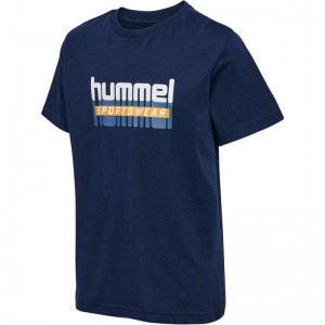 Hummel Tukas S/S Dječje Majice Crne | 470697-658