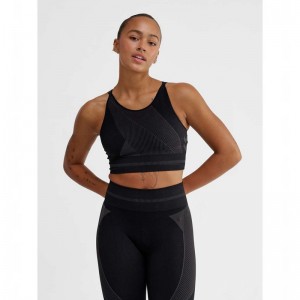 Hummel Unity Seamless Ženske Dukserice Crne | 533600-417