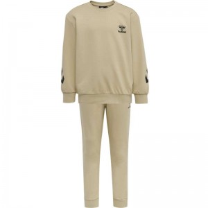 Hummel Venti Tracksuit Dječje Sportska Odjeća Bež | 207295-171