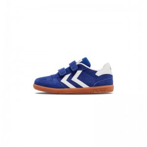 Hummel Victory Suede Ii Dječje Tenisice Plave | 716067-744