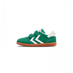 Hummel Victory Suede Ii Dječje Tenisice Zelene | 848729-488