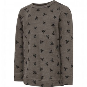 Hummel Vilmo Ls Dječje Majice Smeđe | 280966-513