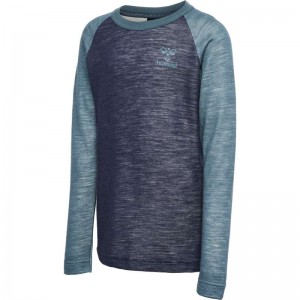 Hummel Wingo L/S Dječje Majice Crne | 028099-158