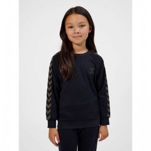 Hummel Wong Dječje Dukserice Crne | 135253-127
