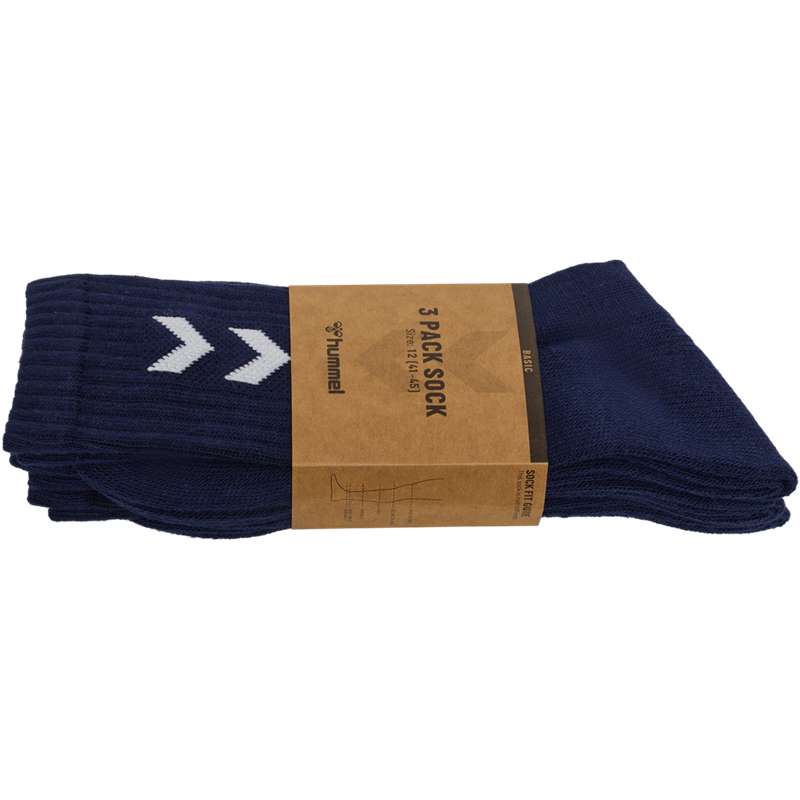 Hummel 3-pack Basic Muške Čarape Tamnoplave | 351288-382