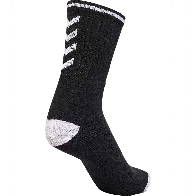 Hummel 3-pack Single Stripe Crew Muške Čarape Crne | 357020-883
