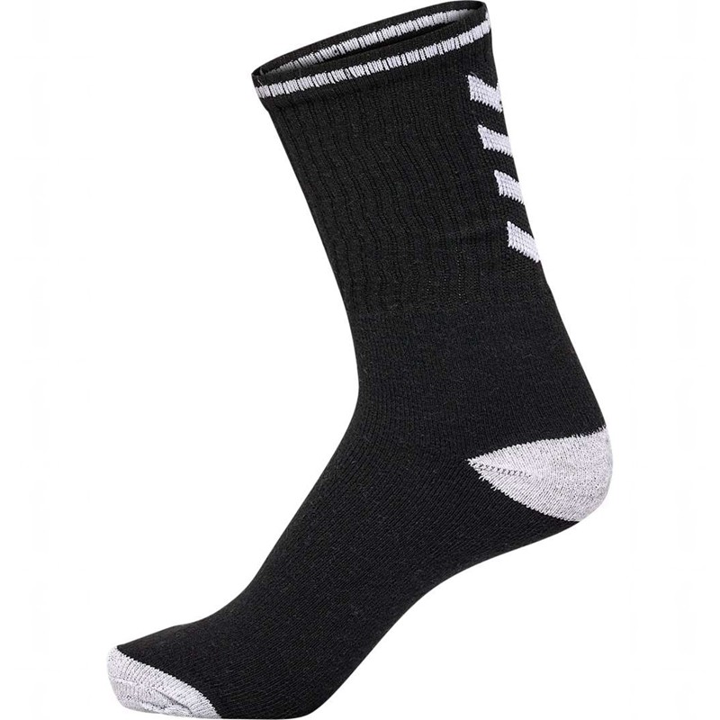 Hummel 3-pack Single Stripe Crew Muške Čarape Crne | 357020-883