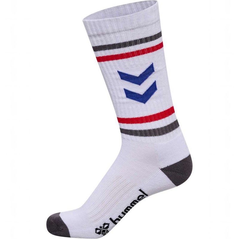 Hummel 3-packs Chevron High Retro Muške Čarape Bijele | 367845-707