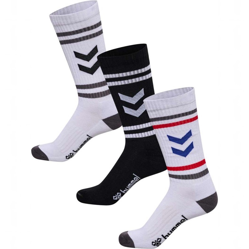 Hummel 3-packs Chevron High Retro Muške Čarape Bijele | 367845-707