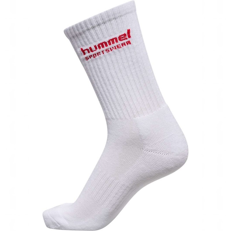 Hummel 3-packs Sportswear Muške Čarape Bijele | 504124-651