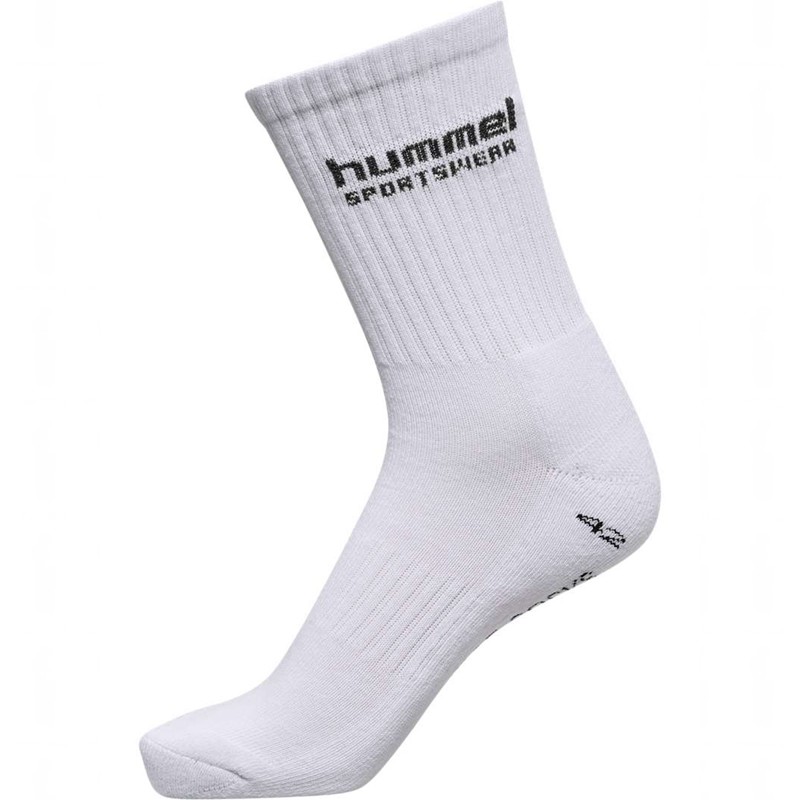 Hummel 3-packs Sportswear Muške Čarape Bijele | 504124-651