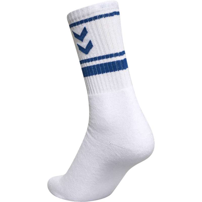 Hummel 4 Pack Triple Stripe Crew Ženske Čarape Crne | 690918-483