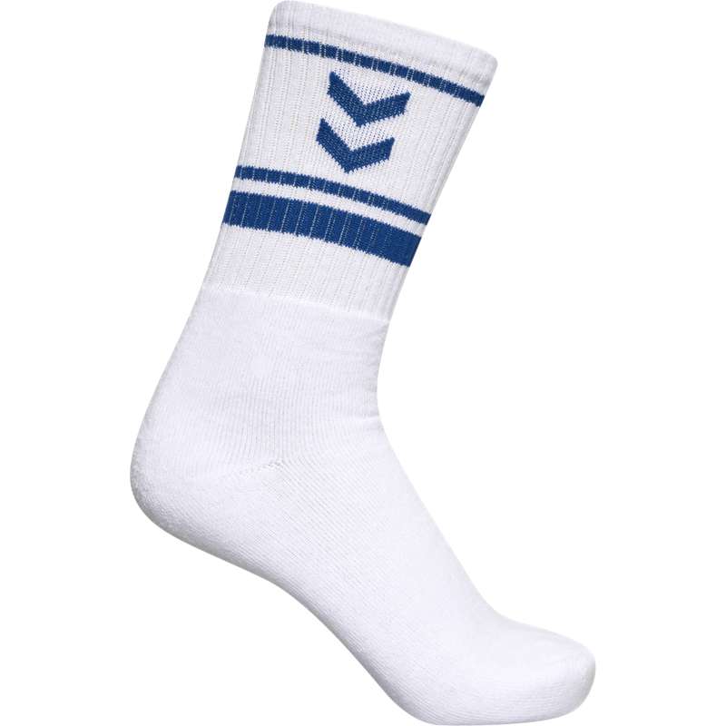 Hummel 4 Pack Triple Stripe Crew Ženske Čarape Crne | 690918-483