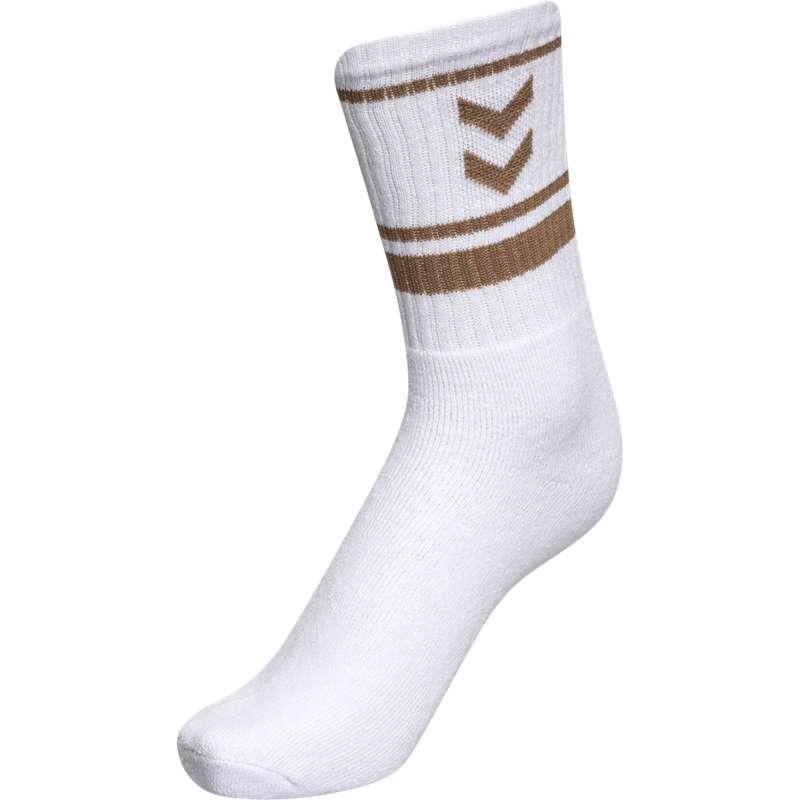 Hummel 4 Pack Triple Stripe Crew Ženske Čarape Crne | 690918-483