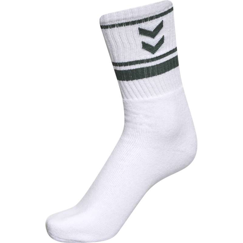 Hummel 4 Pack Triple Stripe Crew Ženske Čarape Crne | 690918-483