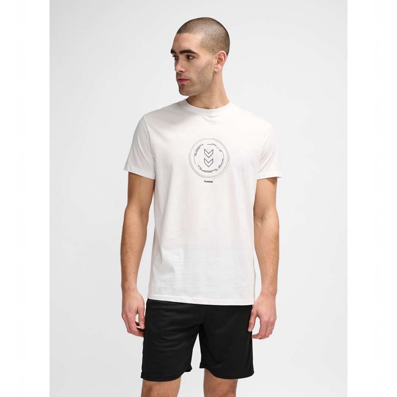 Hummel Active Circle Co S/S Muške Majice Bijele | 384768-891