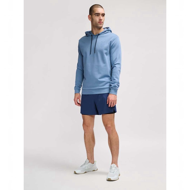 Hummel Active Co Muške Majica s Kapuljačom Plave | 693541-393