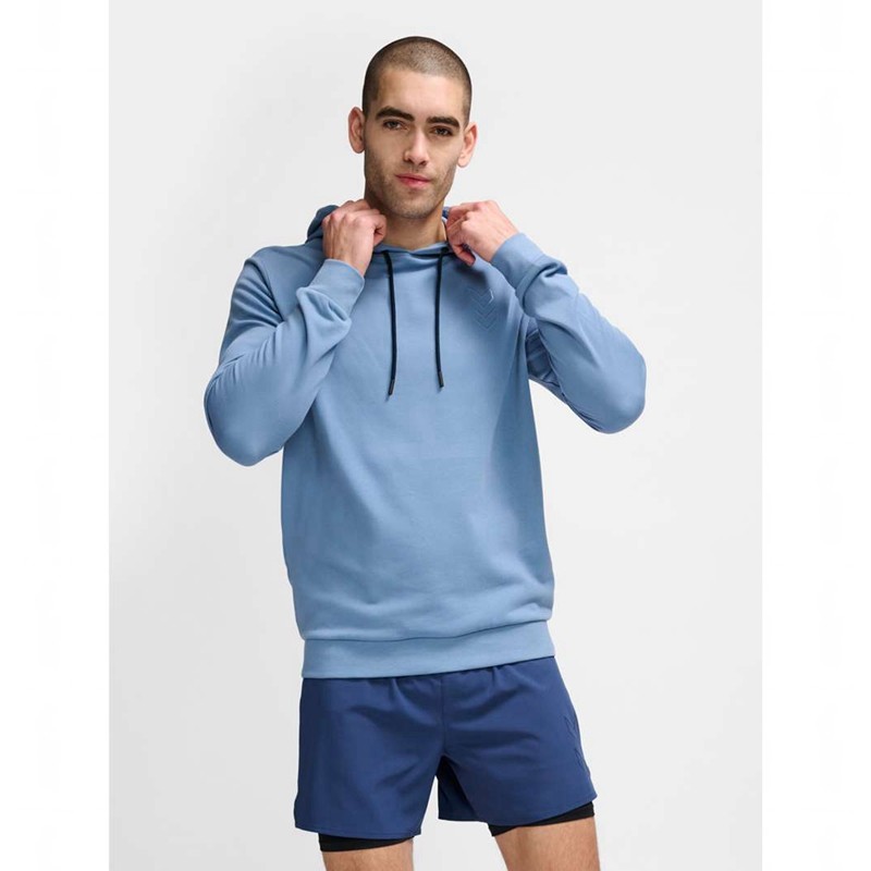 Hummel Active Co Muške Majica s Kapuljačom Plave | 693541-393