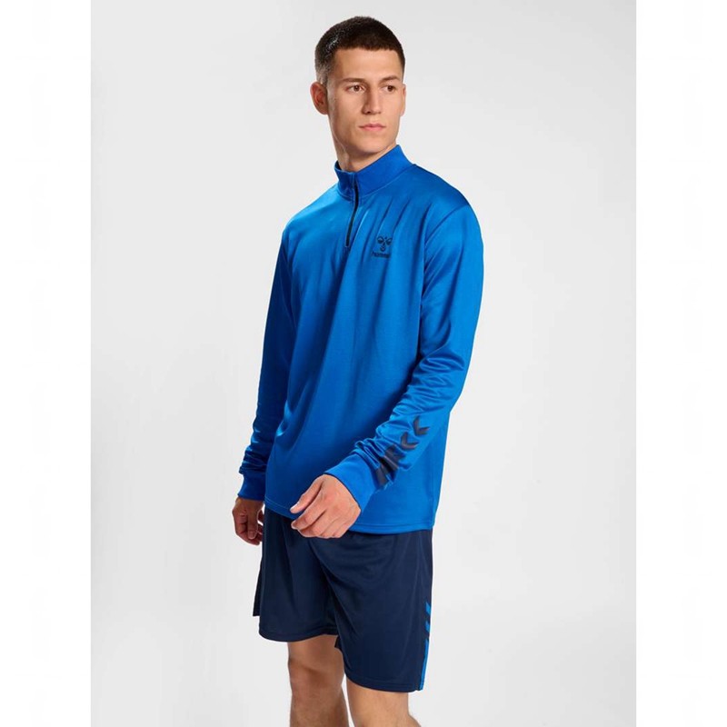 Hummel Active Pl Half Zip Muške Dukserice Plave | 010439-039
