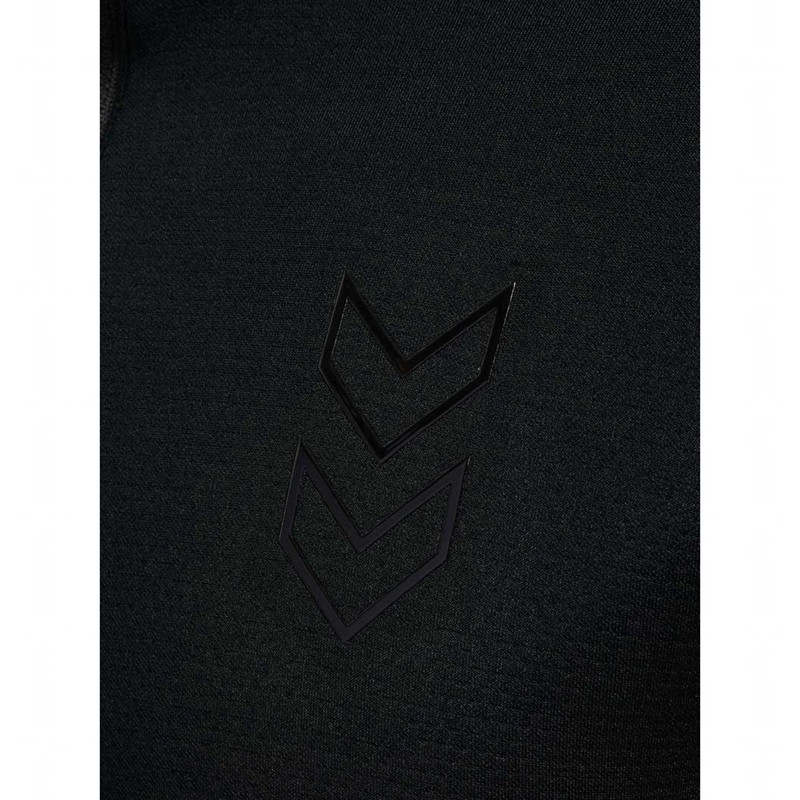 Hummel Active Pl Half Zip Muške Dukserice Crne | 593178-964