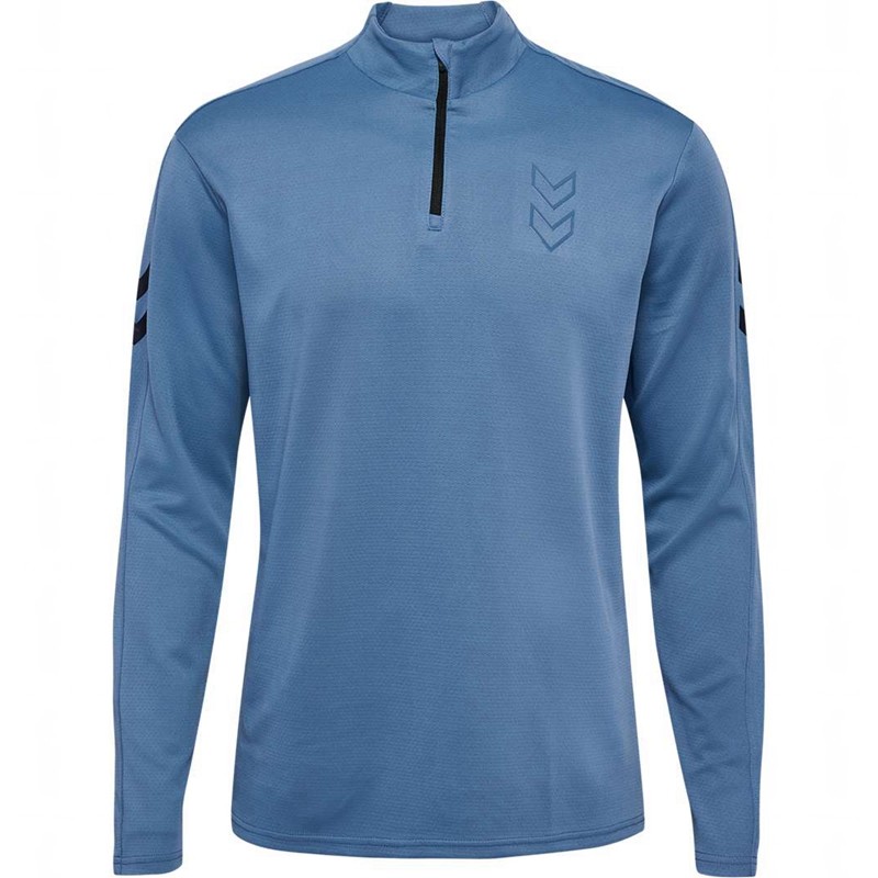 Hummel Active Pl Half Zip Muške Dukserice Plave | 389705-737