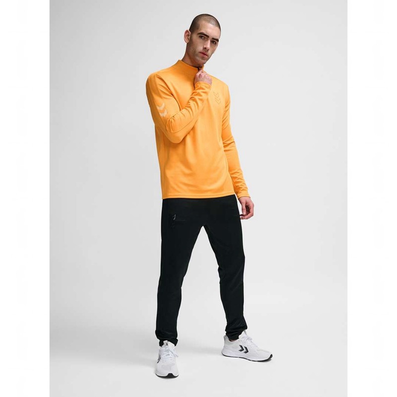 Hummel Active Pl Half Zip Muške Dukserice Narančaste | 961076-984