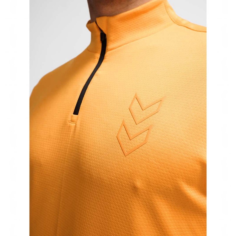 Hummel Active Pl Half Zip Muške Dukserice Narančaste | 961076-984