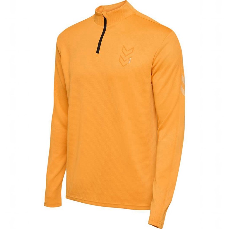 Hummel Active Pl Half Zip Muške Dukserice Narančaste | 961076-984