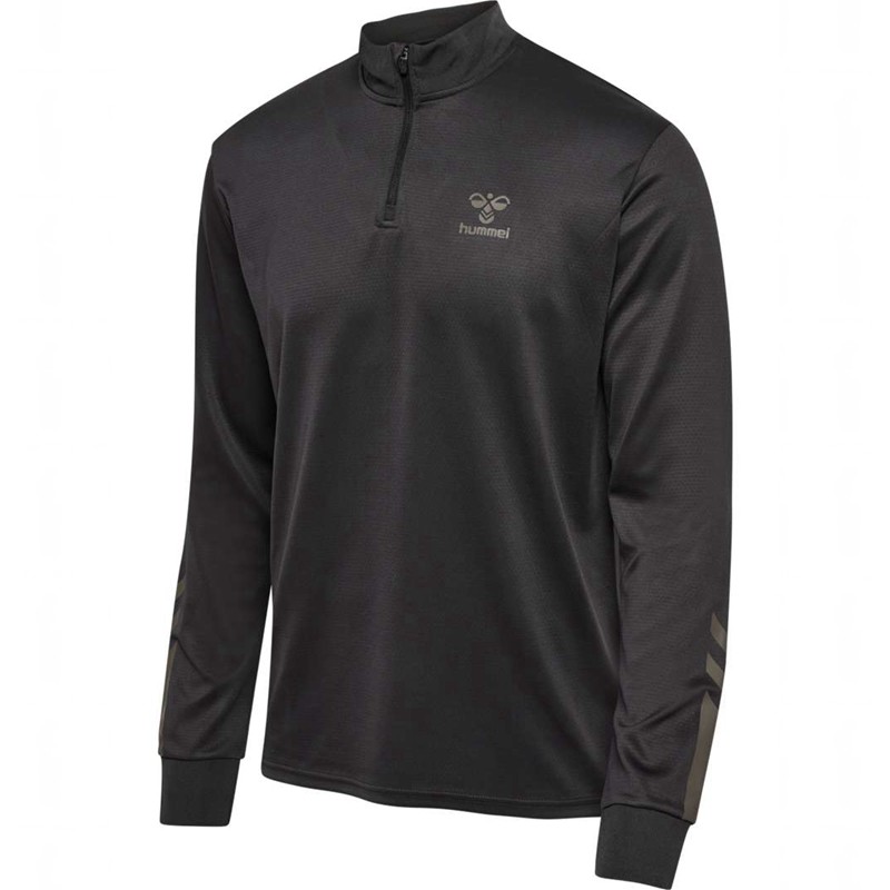 Hummel Active Pl Half Zip Muške Dukserice Crne | 521471-961