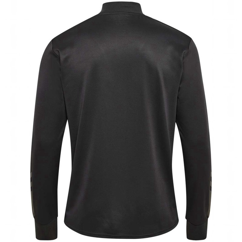 Hummel Active Pl Half Zip Muške Dukserice Crne | 521471-961