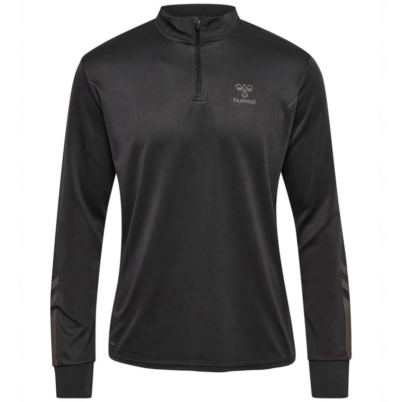 Hummel Active Pl Half Zip Muške Dukserice Crne | 521471-961