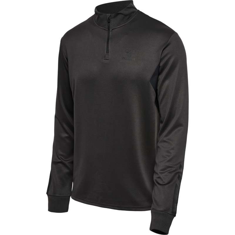 Hummel Active Pl Half Zip Muške Majice Crne | 404747-040
