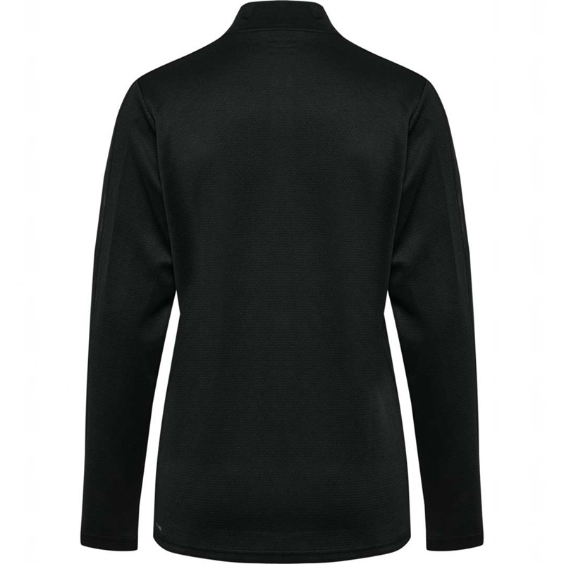 Hummel Active Pl Half Zip Ženske Majice Crne | 266307-655