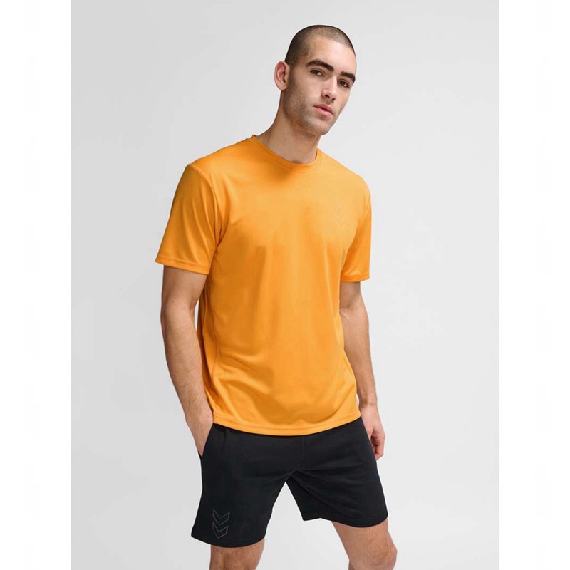 Hummel Active Pl Jersey S/S Muške Donji dio Trenirke Narančaste | 461211-947