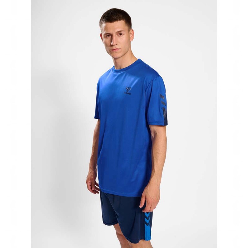 Hummel Active Pl Jersey S/S Muške Majice Plave | 816687-092