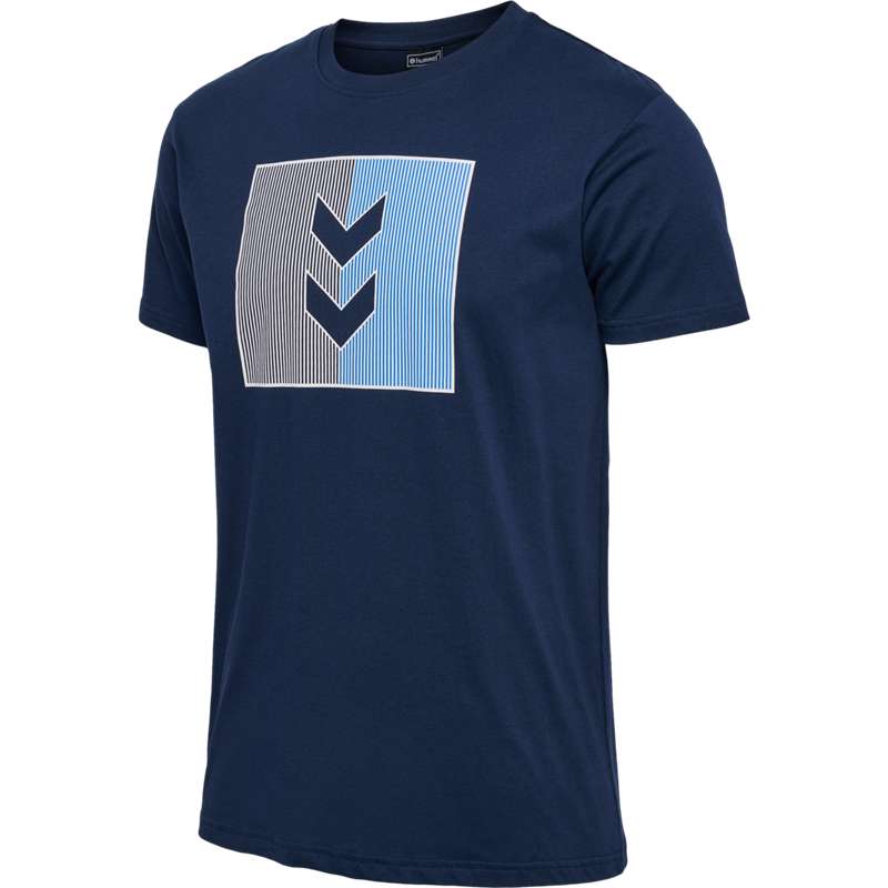 Hummel Active Stripe Co S/S Muške Majice Tamnoplave | 939550-575