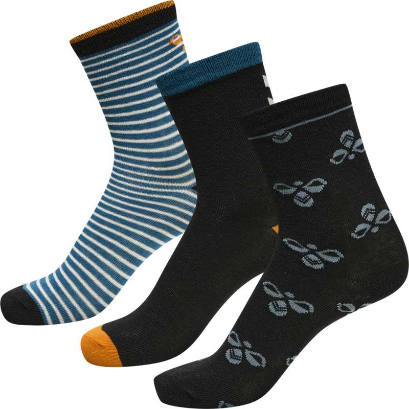 Hummel Alfa 3-pack Dječje Čarape Crne | 774192-969