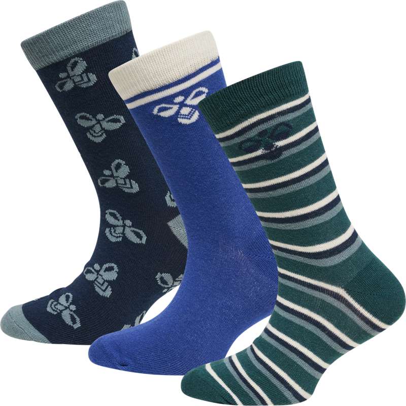 Hummel Alfie 3-pack Dječje Čarape Zelene | 373586-348