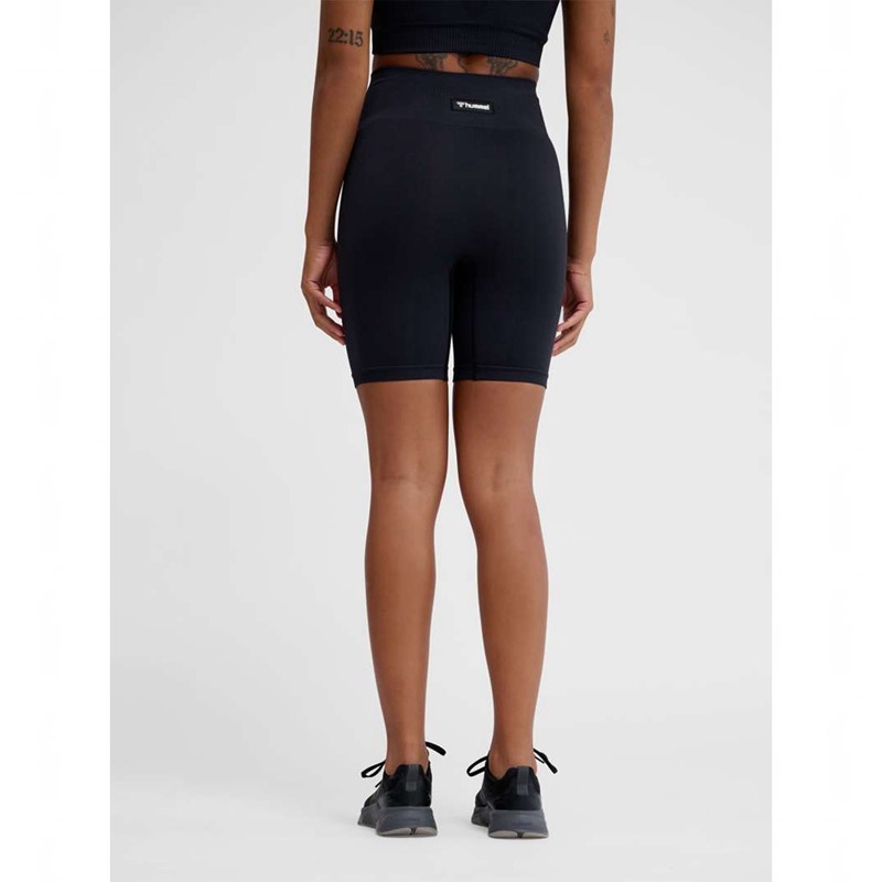 Hummel Alive Seamless High Waist Ženske Kratke Hlače Crne | 428896-958