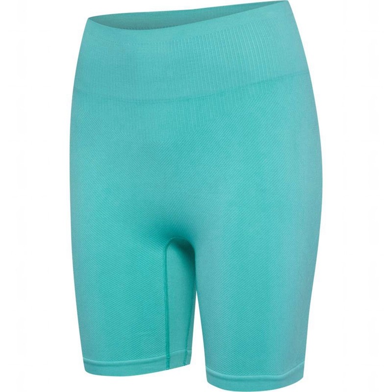 Hummel Alive Seamless High Waist Ženske Kratke Hlače Plave | 796917-868
