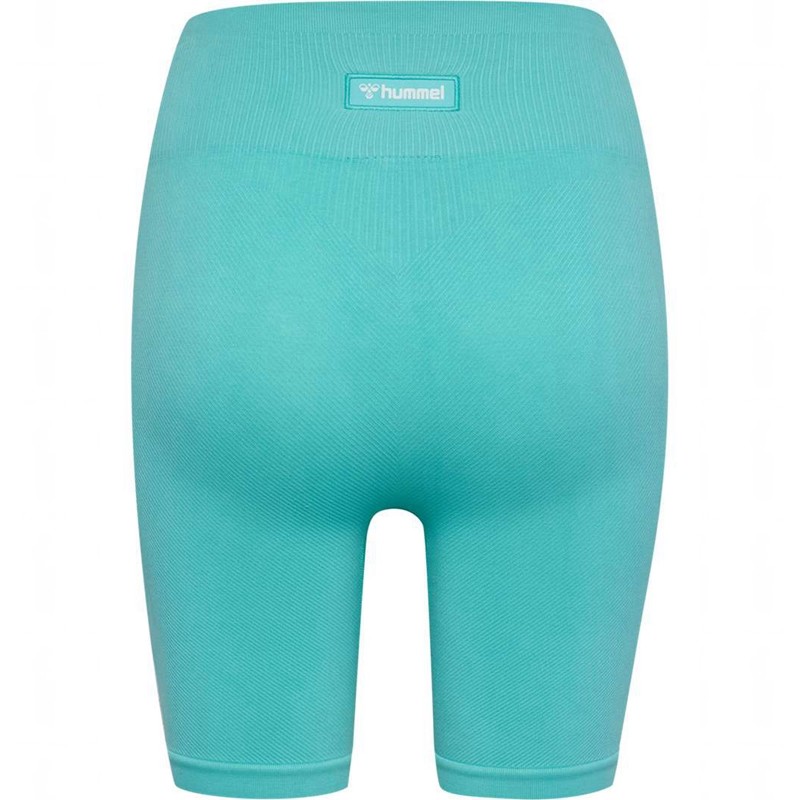 Hummel Alive Seamless High Waist Ženske Kratke Hlače Plave | 796917-868