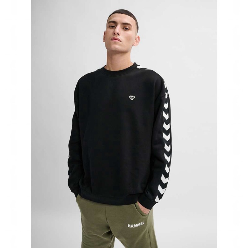 Hummel Archive Loose Fit Muške Dukserice Crne | 040177-869