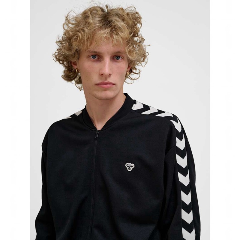 Hummel Archive Regular Poly Zip Muške Jakne Crne | 263903-844